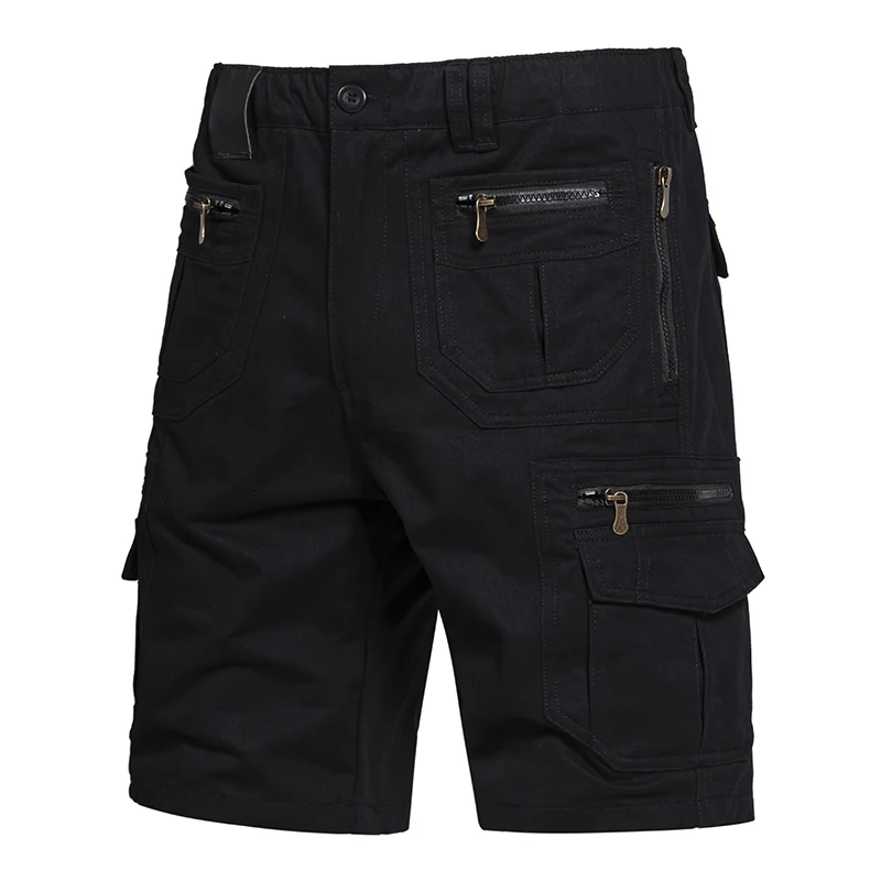 Men's Urban Tactical Military Cargo Short Pants Rip Stop Cotton Outdoor Camo Bermuda Shorts