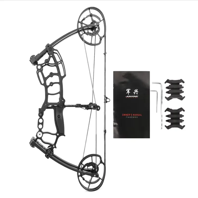 JUNXING M109K 40-65lbs adjustable Let-off 80% Gordon Limb Left/Right hand Compound Bow Slingshot Bow Dual-Purpose