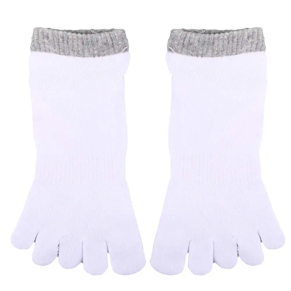Men Summer Cotton Anti-slip Invisible Toe Socks Five Toe Socks Men's Socks Mesh Socks Five-Finger Socks