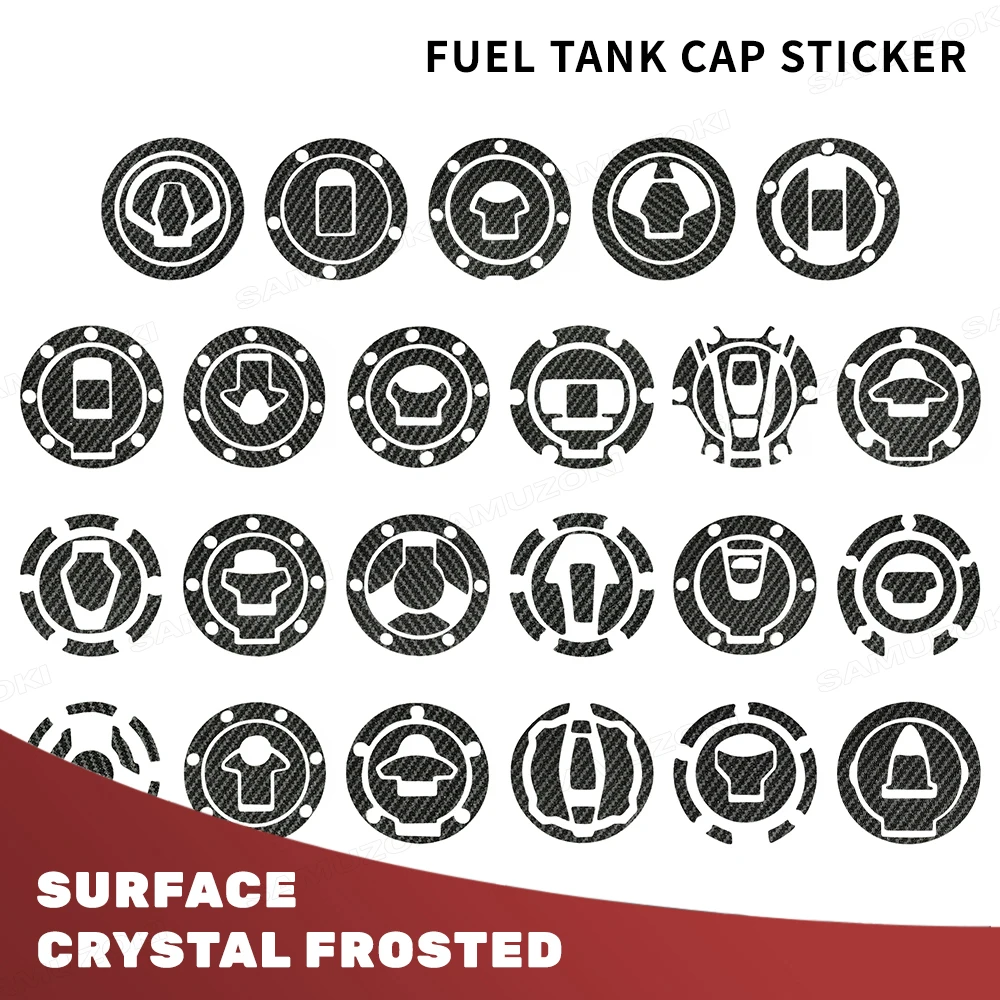 

for Honda KTM BMW Yamaha Suzuki Kawasaki Ducati Triumph Aprilia Frosted Fuel Gas Tank Cap Protector Sticker Decal for Motorcycle