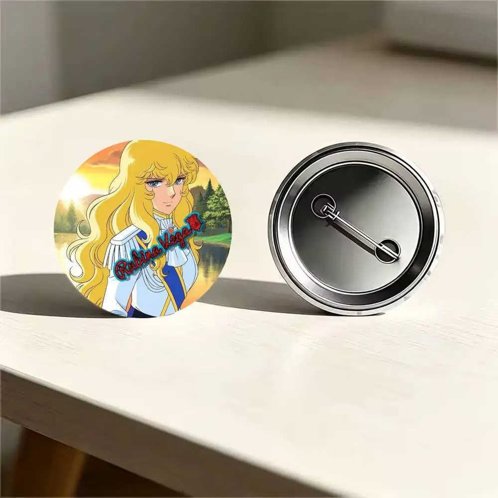 Lady O-Oscar 25 32 44 58 75mm Circular Buttons Brooches Lapel Clips Trendy Ornament Festive Souvenir Present