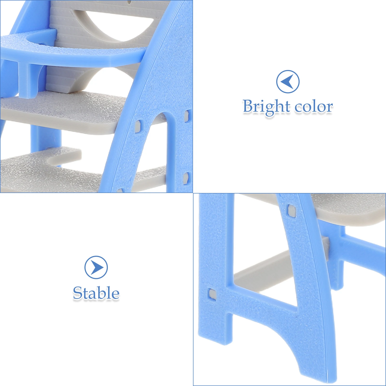 1 pz Seggiolone realistico per bambini Scala 1:12 Sedia per casa delle bambole in miniatura Fai finta di giocare Mobili da pranzo Mini accessorio per mobili