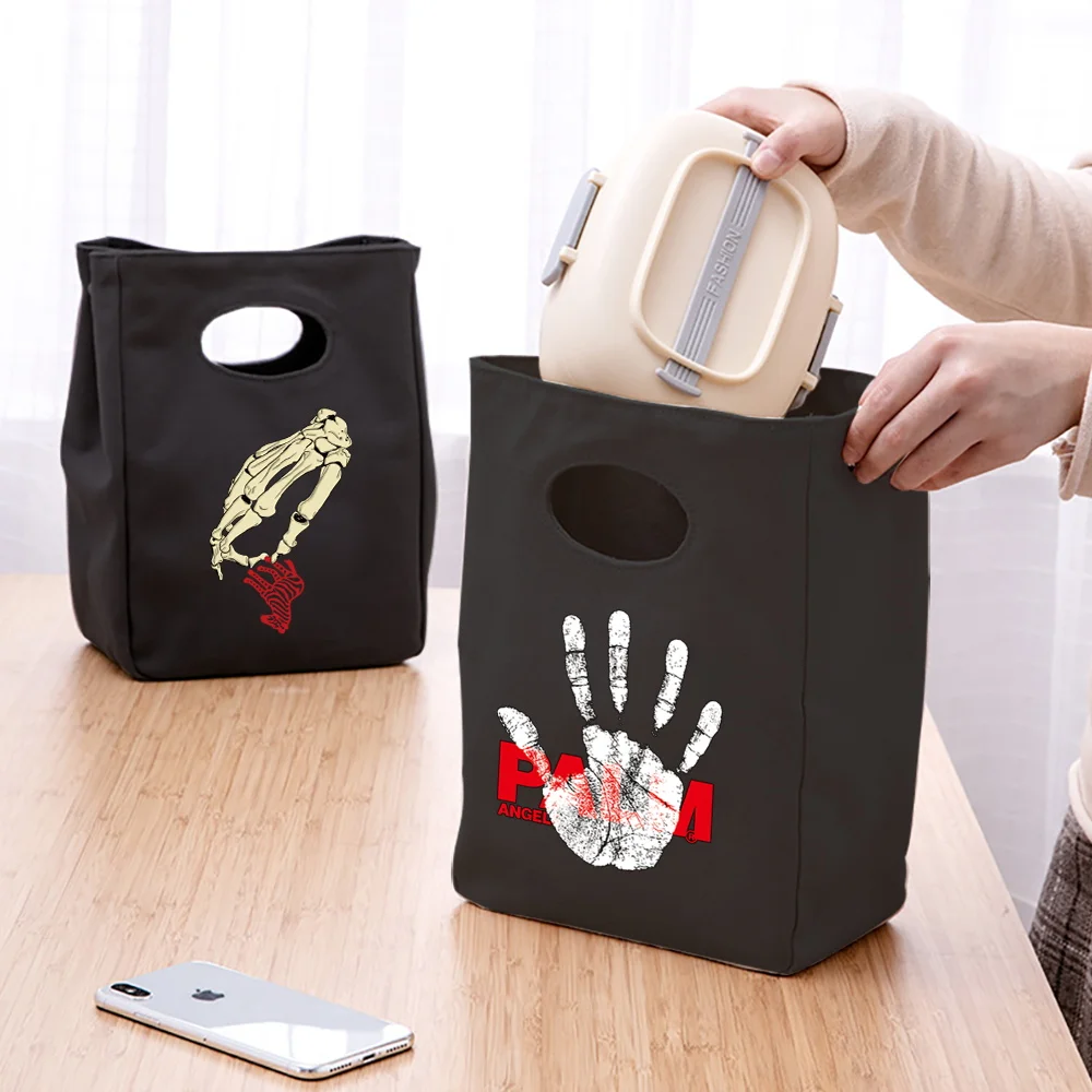 

Lunch Bag Cooler Tote Portable Hand Pattern Thermal Cold Food Container School Picnic Travel insulation Lunchbox storage handbag