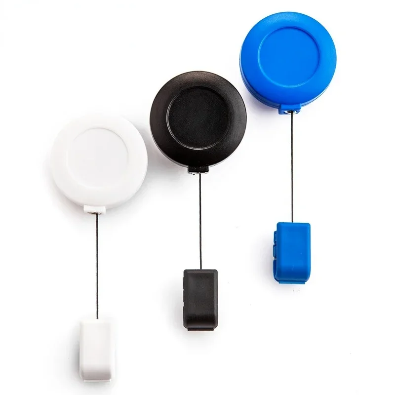 Plastic Badge Reel for ID Tag Badge Holder Working Permit Belt Chest Pocket Clip for Pass Work Card Accessories Retractable