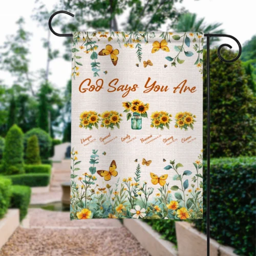 Bible Verse Christian Faith Vintage Garden Flag, Faith Hope Love