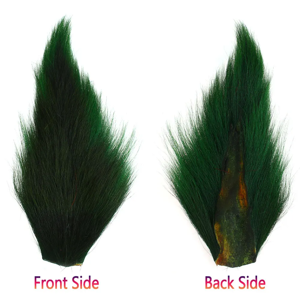 1PC Gefärbt Bucktail Fliegen Binden Material Ganze Bucktails Pelz Hirsch Haar Pelz Für Angeln Jigs Lockt Trocken Nass Streamer salzwasser Fliegen – Detail 10