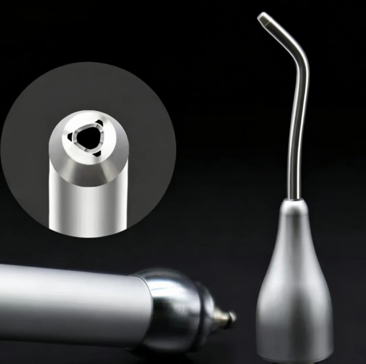 Luxury Dental Sandblaster Air Prophy Polisher Handpiece 2 Hole & 4 Hole Available Teeth Whitening Stain Remover Dental Lab Clini