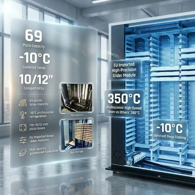 Customized Pizza Vending Machine Quick Baking Automatic Commercial Fresh Pizza Vending Machine CE Approved