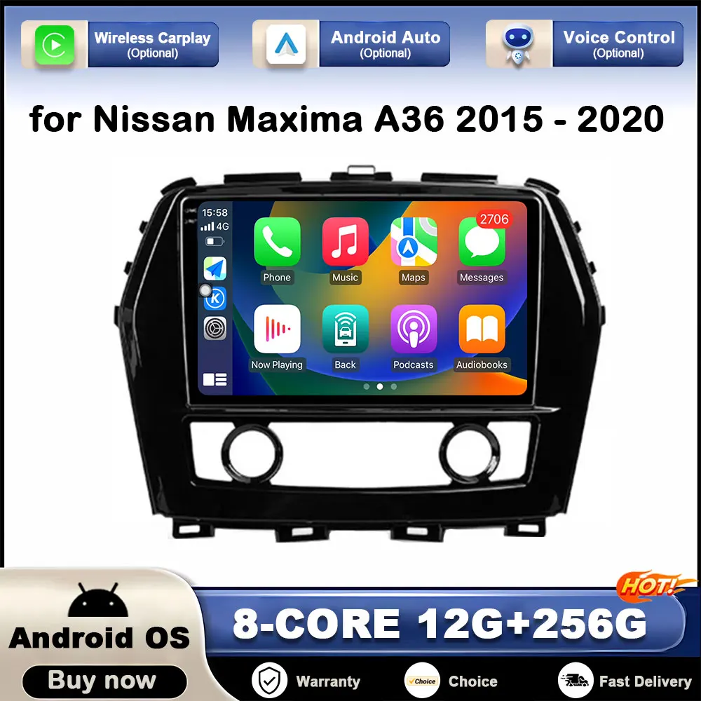 

GPS Navi 10“ for Nissan Maxima A36 2015 - 2020 Car Video Multimedia Player Android Auto 2.5D Touch Screen DSP Stereo BT NO 2 Din