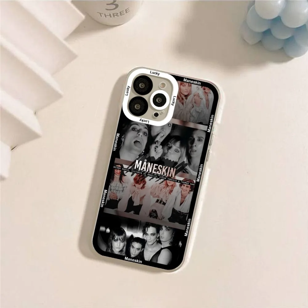 Maneskin Damiano David Phone Case For iPhone 12 11 13 14 Pro Max XR XS Max X SE2020 7 8 Plus Case