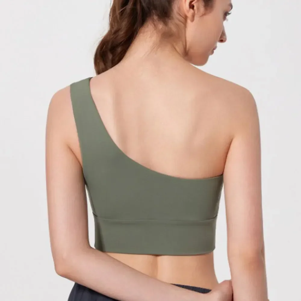 Soutien-gorge de sport antifavorable pour femme, dos nu, course à pied, Pilates, avec coussinets de poitrine, épaules dénudées, glaYoga, vêtements de fitness