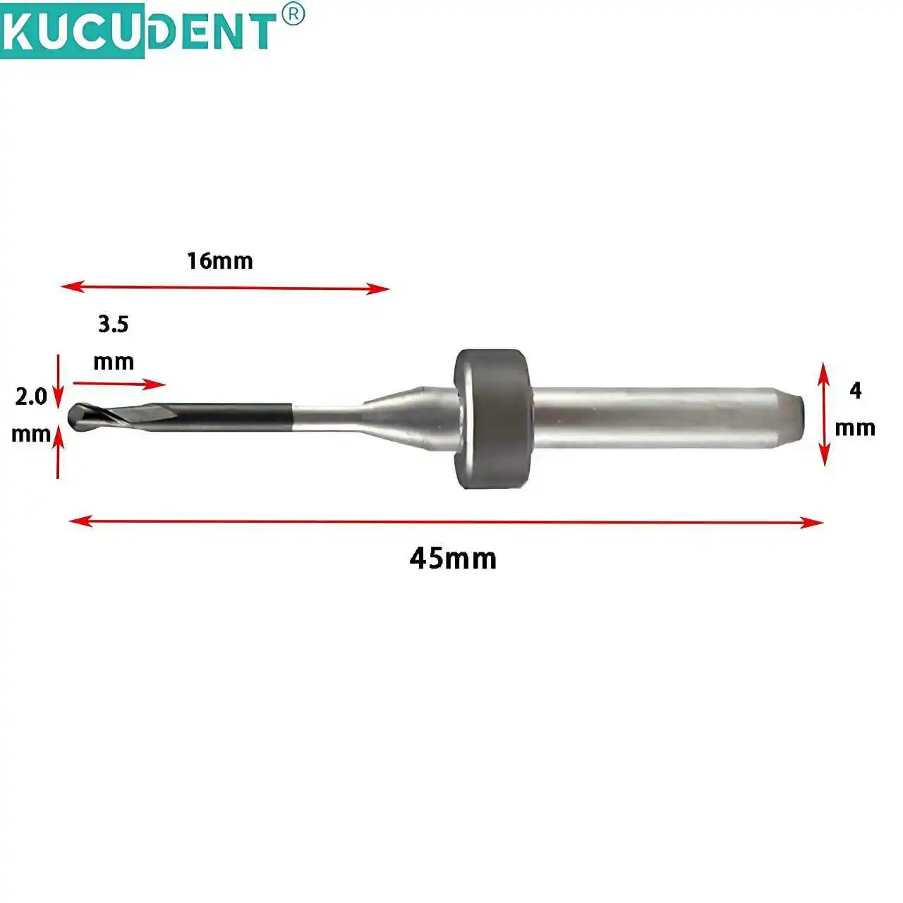 

Фрезы для Upcera X5 CAD/CAM, стоматологические фрезы для блоков из диоксида циркония, с покрытием DC, 0.6мм/1.0мм/2.0мм