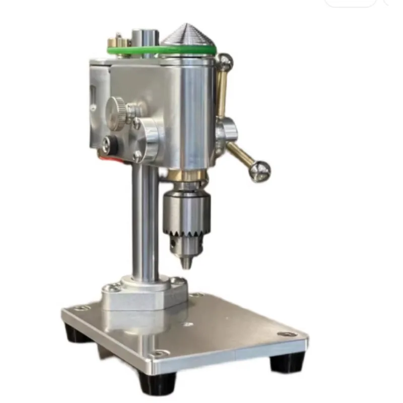 AC 100-240V Micro Bench Drill Mini Drilling Machine with Speed Adjustable Power Adapter Precision Watch Repair Tool