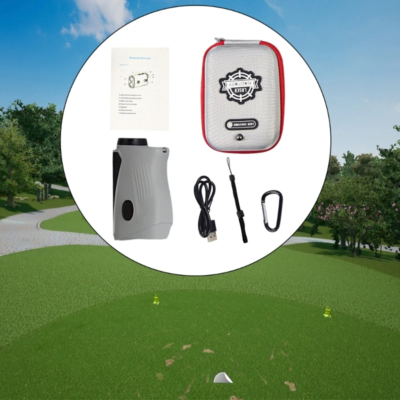 Golfs Finder, 1000Yards Golfs Rangefinder with Slope Compensation, 6X Magnification Precise Distance Measurement