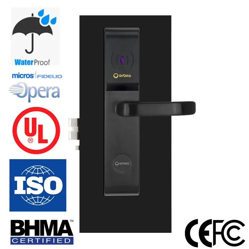 Electronic Swipe Card Door Access Control RFID Swipe Card Electronic Smart Hotel Door Lock System Price