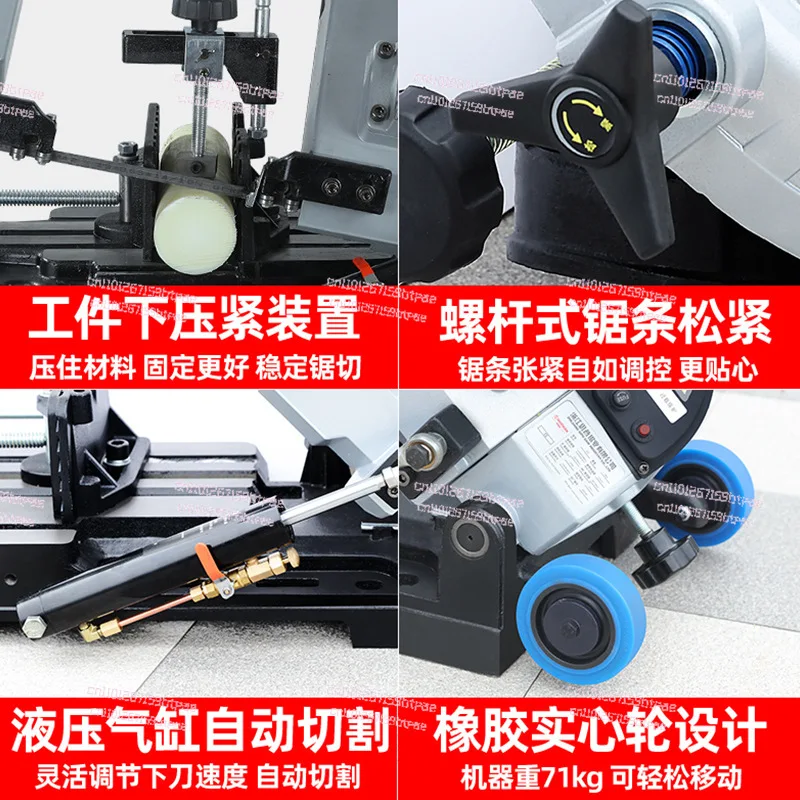 Small Multifunctional Band Saw Corner Saw Woodworking Metal Stainless Steel 45 Degrees