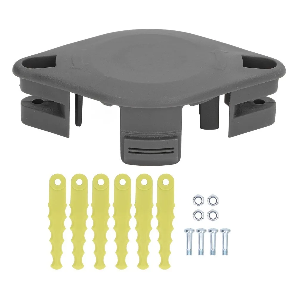 Plastic String Trimmer Head Fixed Line Spool With Replacement Blades Auto Feed Trimmer Head Auto Feed for Ryobi 18V 24V 40V
