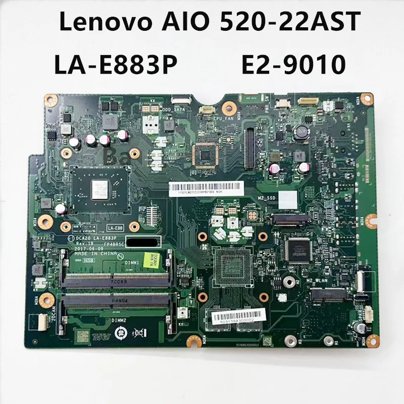 

For Lenovo AIO 520-22AST All-in-One Motherboard LA-E883P CPU E2-9010