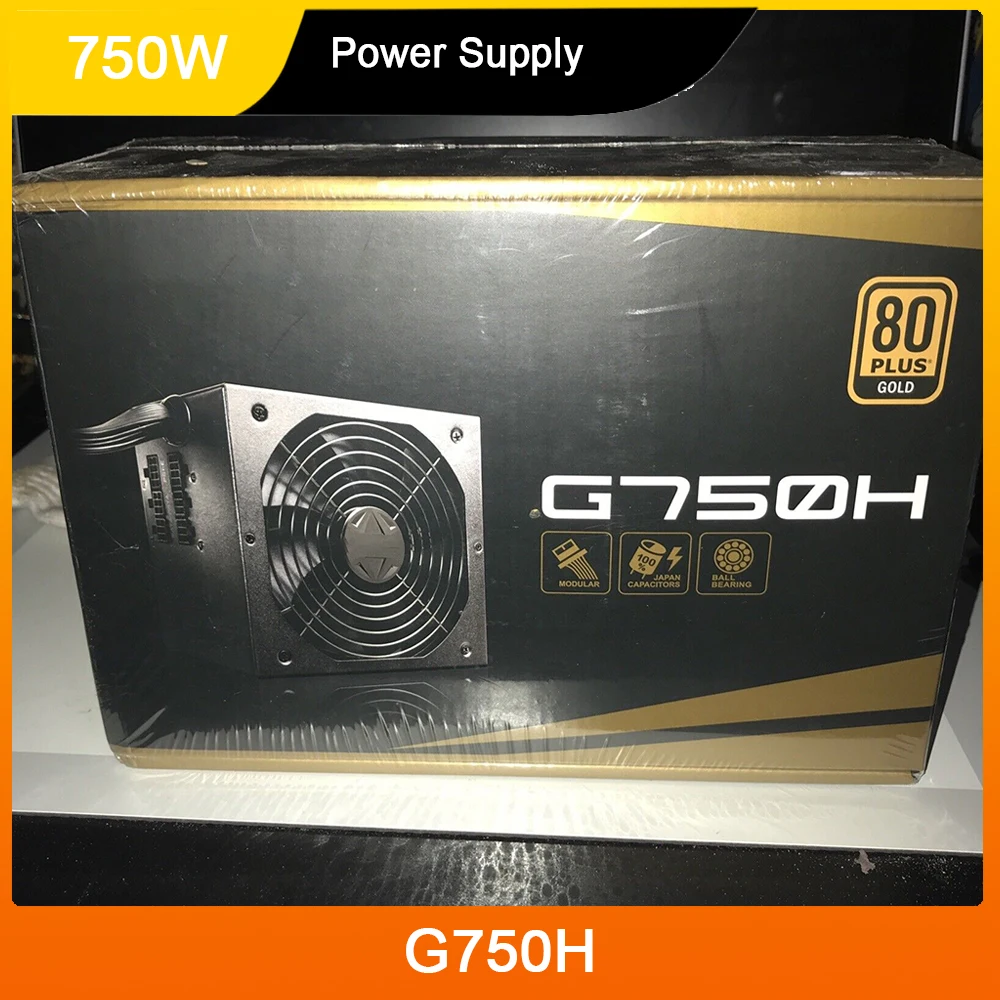 New For Gigabyte GP-G750H G750H 750W Form Factor ATX 12V Active PFC 47-63Hz 80PLUS Gold Power Supply