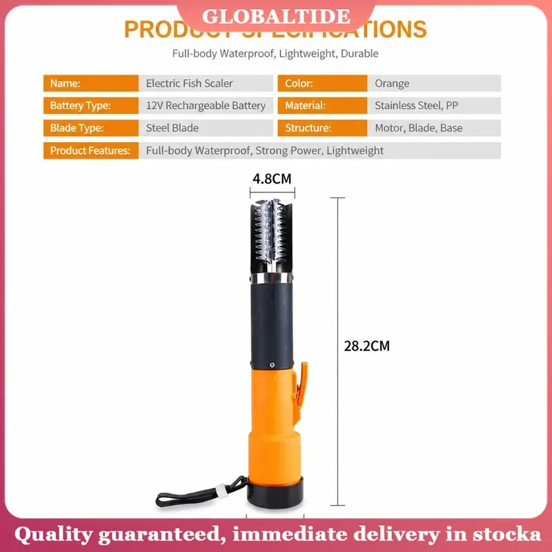 Rechargeable Electric Fish Scaler Automatic Commercial Scale Remover Seafood Processing Tool Efficient Cleaning Device