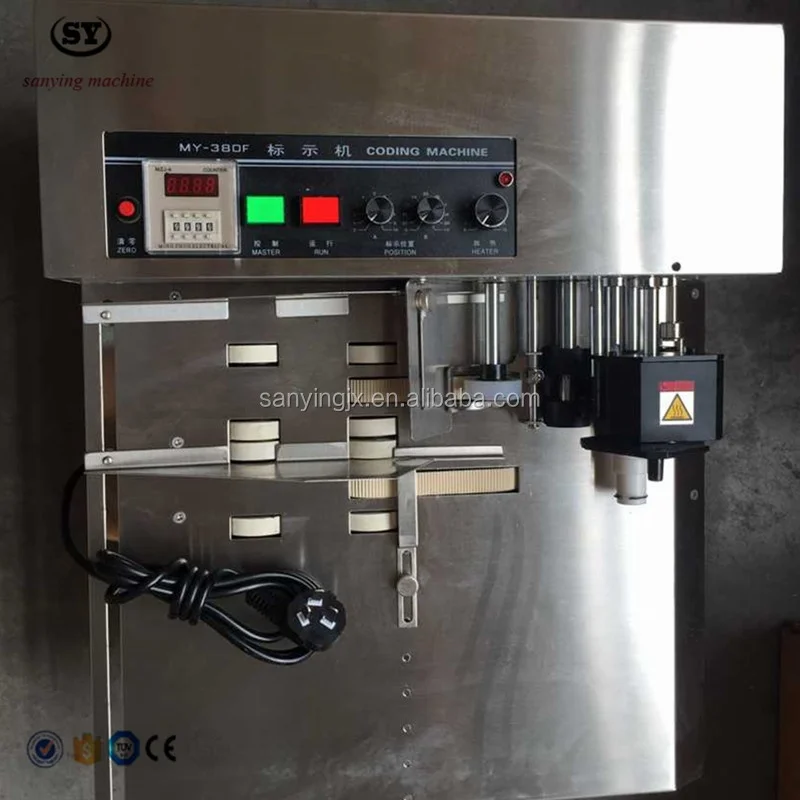 MY-380F Semi-automatic Paper Label Plastic Bag Solid-ink Batch Date Number Code Printer