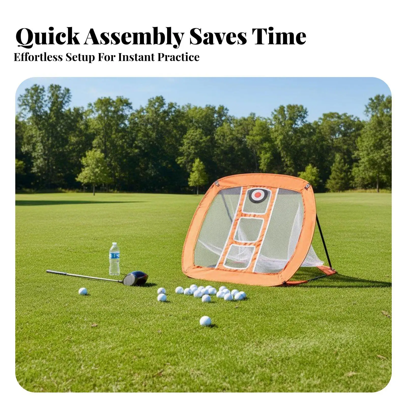Multi Layer Golf Chipping Net Portable Practice Net for Golfers Home Office Outdoor Skill Building