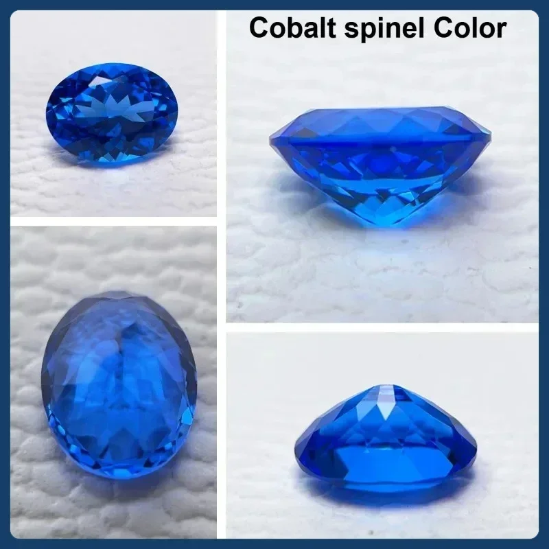 TopS-Lab Grown Sapphire Oval Cut Blue Color Gems High Quality Low Cost For Jewelry Setting&Custom Design Selectable  Certificate