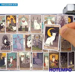 20/30/50/78 piezas, Estilo lindo de gatos, Tarot Dibujos animados divertidos, Pegatinas para animales, para niños, álbum de recortes, equipaje, bicicleta, teléfono, guitarra, coche, motocicleta, Pegatina para laptop