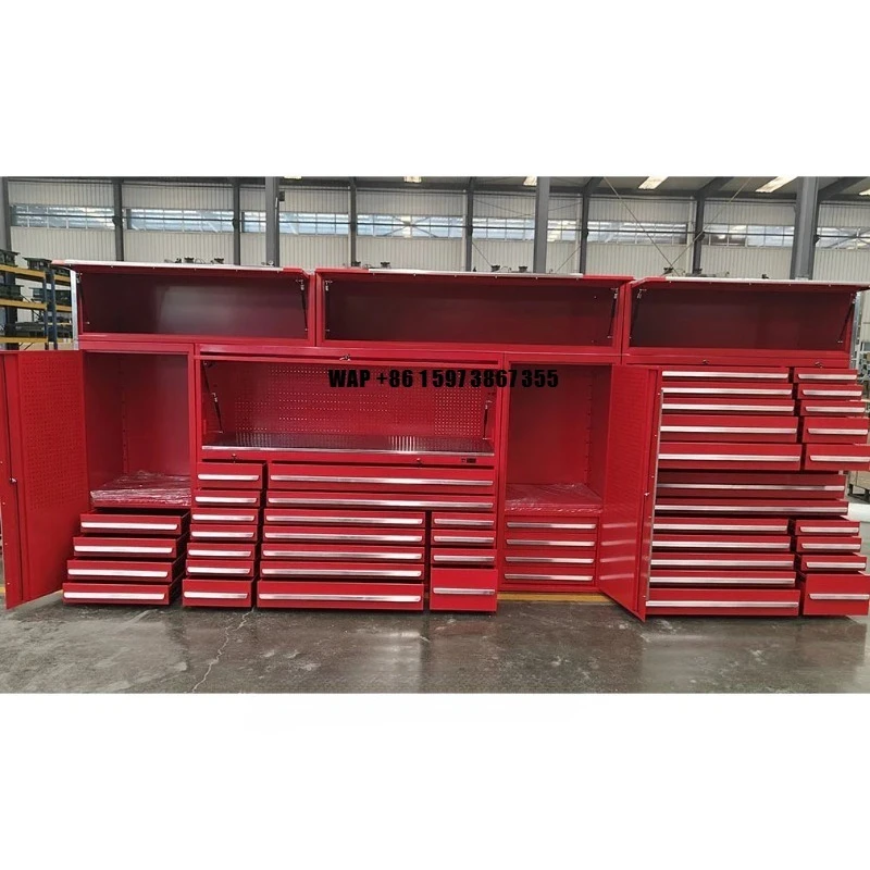 Customizable Large Combination Modular Workshop Cabinet Factory OEM Support for Garage Steel Boxes & Storage Workbench