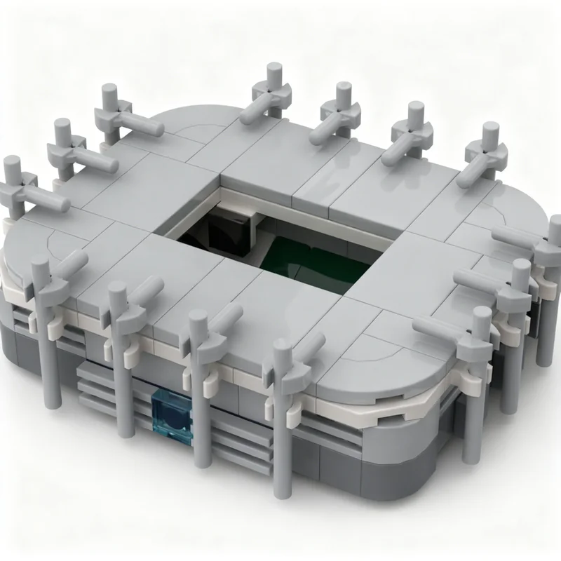 199pcs MOC Sports Soccer Borussia Park Mönchengladbach Model Building Blocks Construction Toy DIY Christmas Gifts Creative Idea