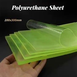1pcs PU Polyurethane Elastic Rubber Sheet PU Thick 1/2/3/4/5/6/8/10/12mm Damping Cushion Plate Oil Abrasion Resistance 200x300mm