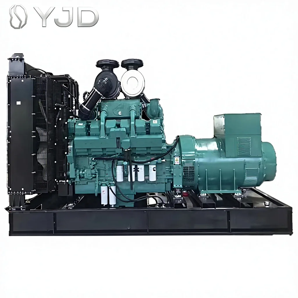 700KW Open Frame Multi-cylinder Diesel Generator Set Three Phase 380V 50HZ Super Silent Auto Start ATS 800 KVA