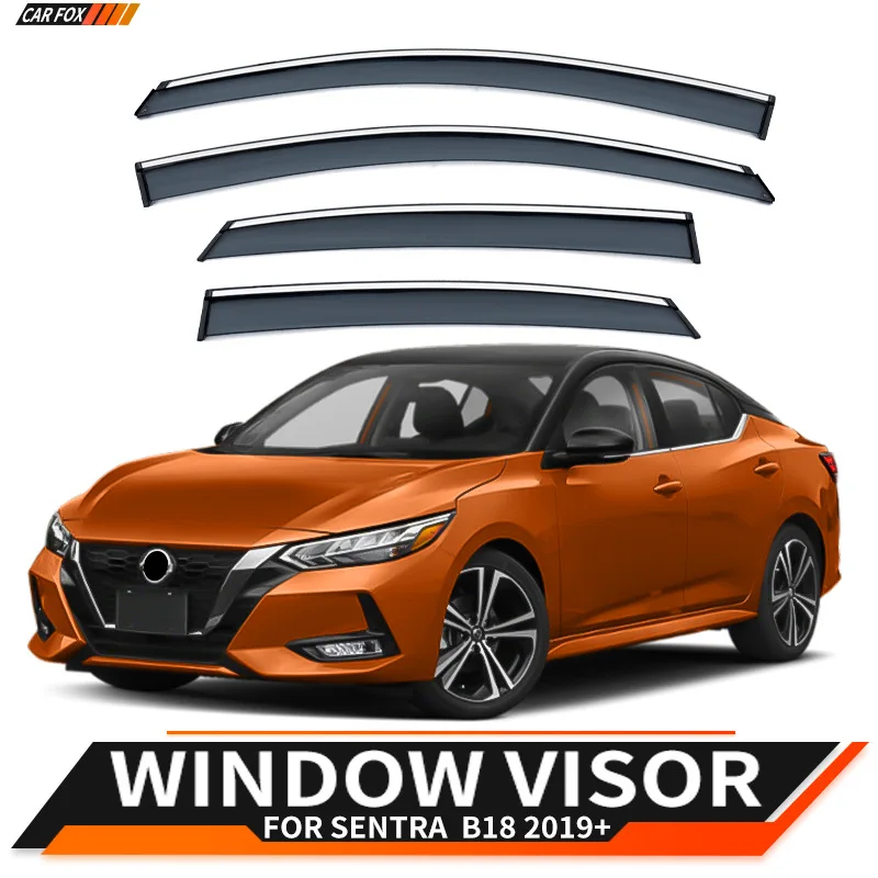 

For Nissan Sentra 2012-2019 Car Window Visor Awning Shelters Windshield Side Window Rain Sun Shade Auto Accessories Car Styling