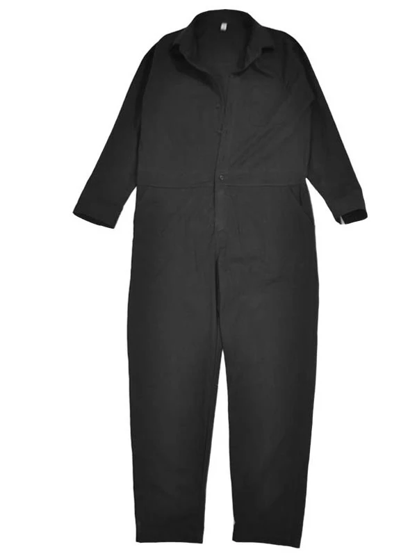 

Уличные рабочие комбинезоны Street Sle, парные, черные, хлопковые, повседневные брюки, рабочие брюки с высокой талией, 100% хлопок