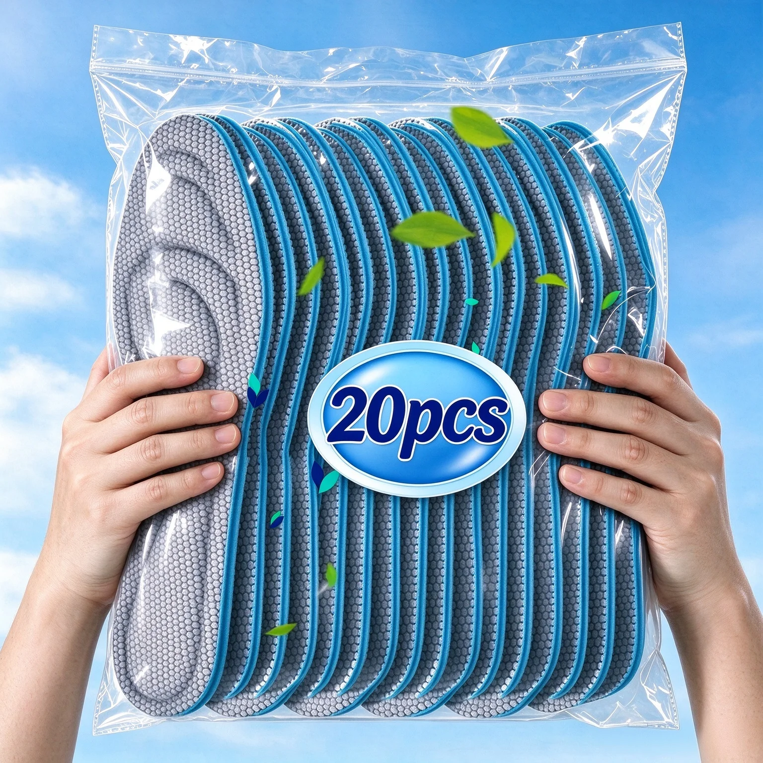 Memory Foam Orthopedic Insoles for Shoes Antibacterial Deodorization Sweat Absorption Insert Sport Shoes Running Pads