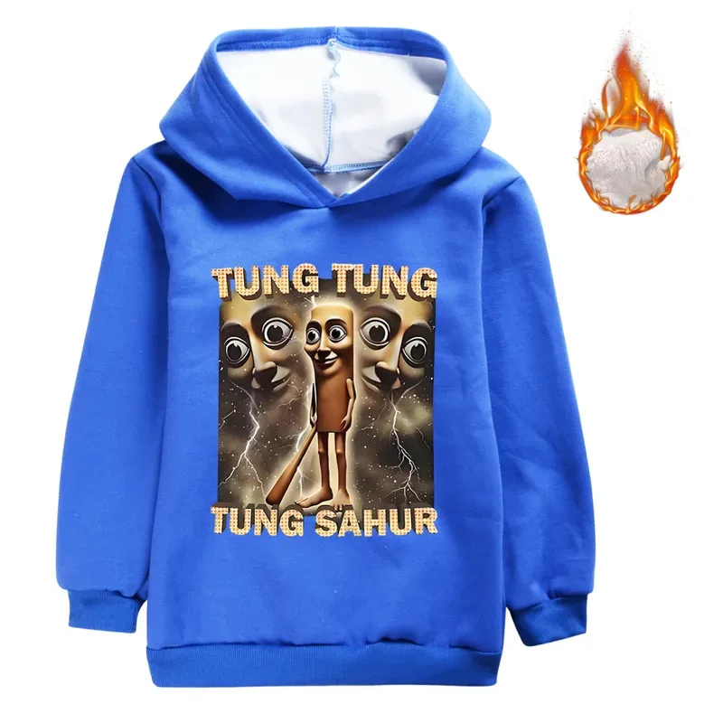 تونغ تونغ تونغ صحور بنين بنات بلايز عادية متعة لعبة نمط هوديي الكرتون ثلاثية الأبعاد طباعة هوديي الاطفال الخريف الدفء البلوز #2