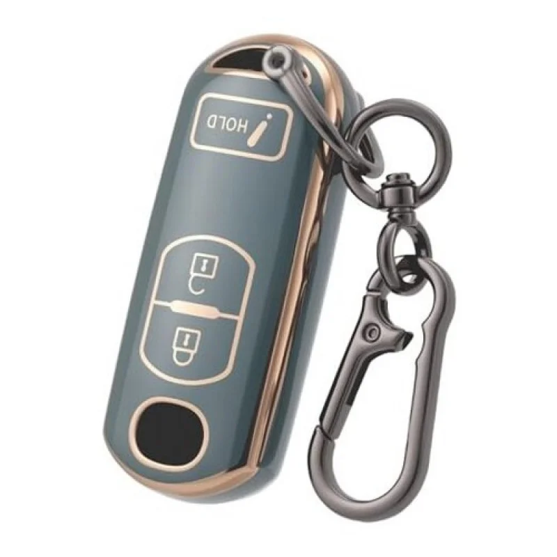 

Чехол для ключей A + для Mazda с брелком, мягкий чехол для ключей от машины из ТПУ, 2013, синий