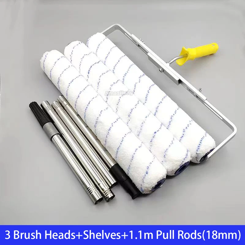18 inch Verfroller Borstel Korte-Midden-Lange Pluche Schilderen Handvat Tool Voor Muur Decoratieve 6 MM/9 MM Schilderen Handvat Tool Ondersteuning