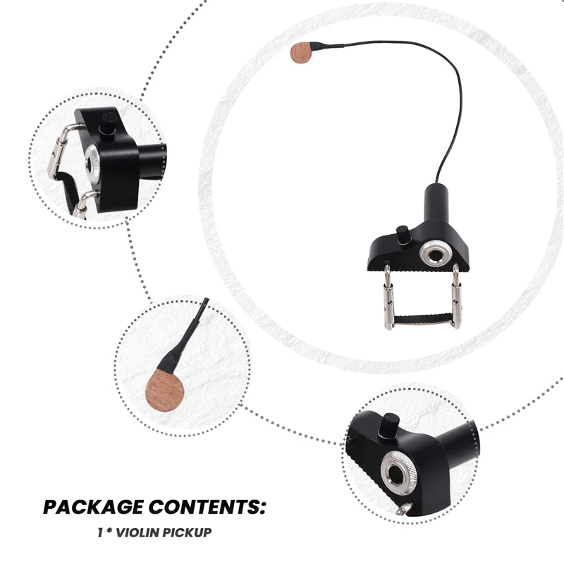 

YHOLI-Violin Pickup Electric Acoustic Violin Pickup Violin Accessories For CV-17 Four-String Violins Four-String Violins