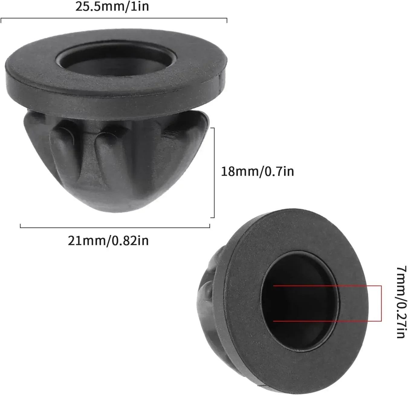 4PCS Engine Cover Trim Rubber Mount Grommet Bush Bump Stop 11127614138 For BMW 1-8 Series X4 X5 X6 X7 Engine Accessories