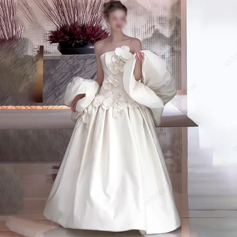 

OXSEY вечерние платья вечернее банкетное платье сексуальный цветок без бретелек с шалью свадебная одежда женское элегантное вечернее платье для выпускного вечера