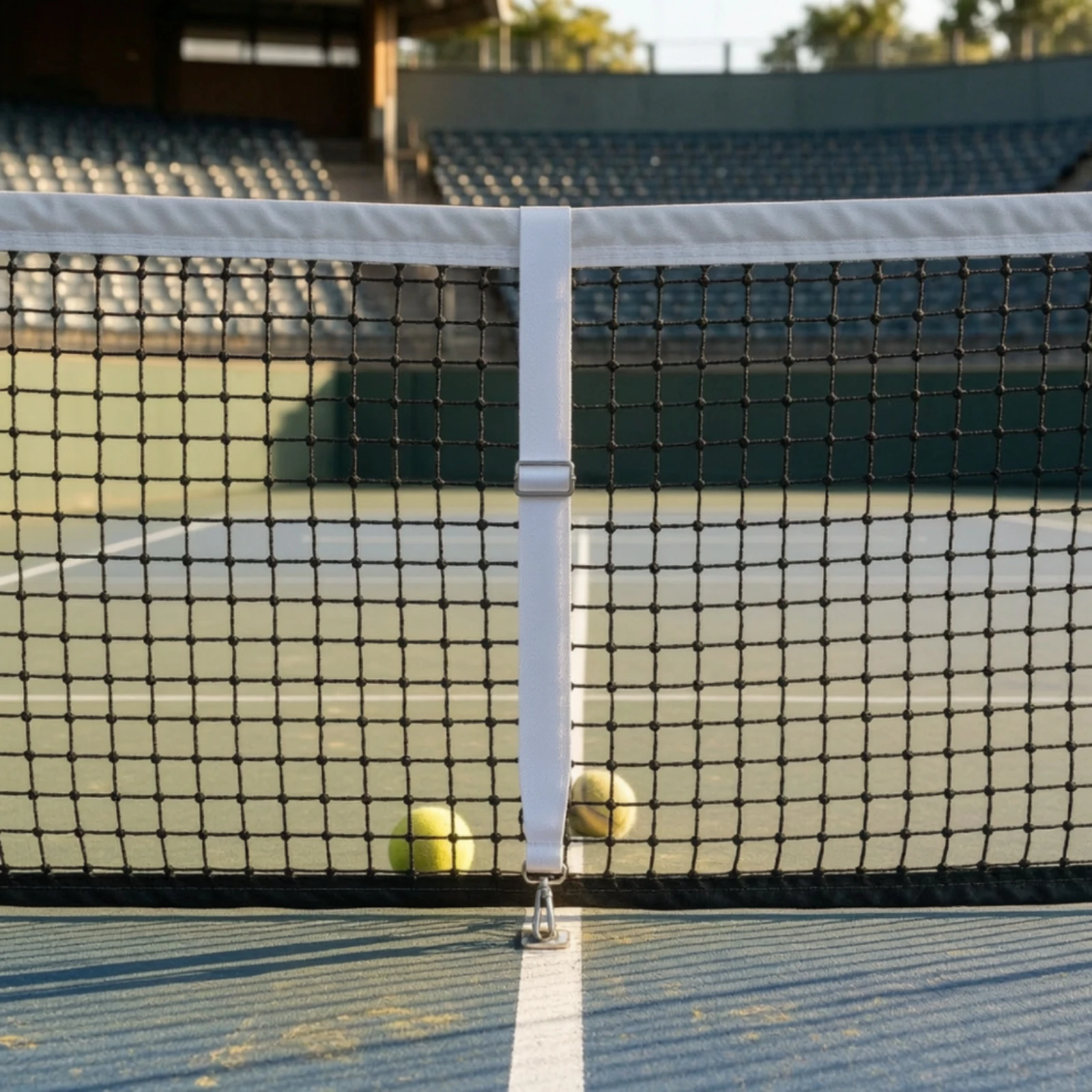 Tennis Net Center Strap Heavy-Duty Tennis Net Strap with Metal Buckle Long-Lasting Rust-Proof for Schools, Outdoor Courts 5
