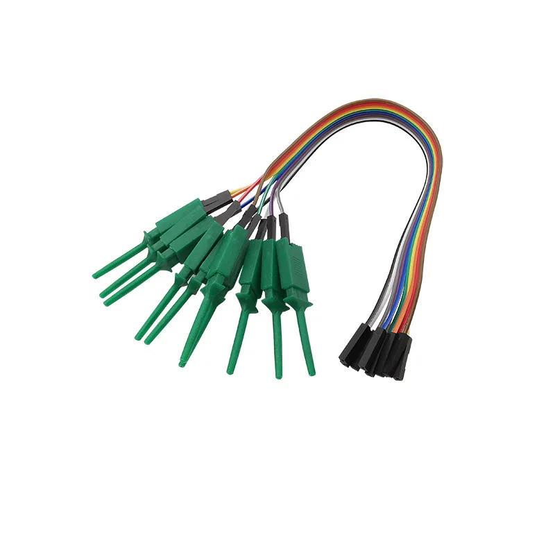 Flat Test Hooks Logic Analyzer Clips Gripper Probe Breadboard Jumper Wire Test Leads For IC Electronic Testing 20/30CM