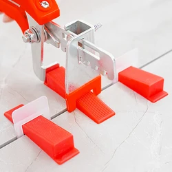 Tile leveling system, tools 1mm / 1.5mm / 2mm / 2.5mm / 3mm, 100 bases + 100 inserts + 1 pliers, 201 combination kits.