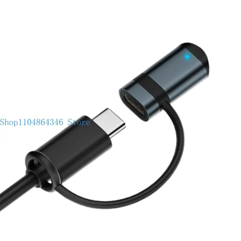 5asd Headphone Type C Converter Charging Connector with Straps for AS100