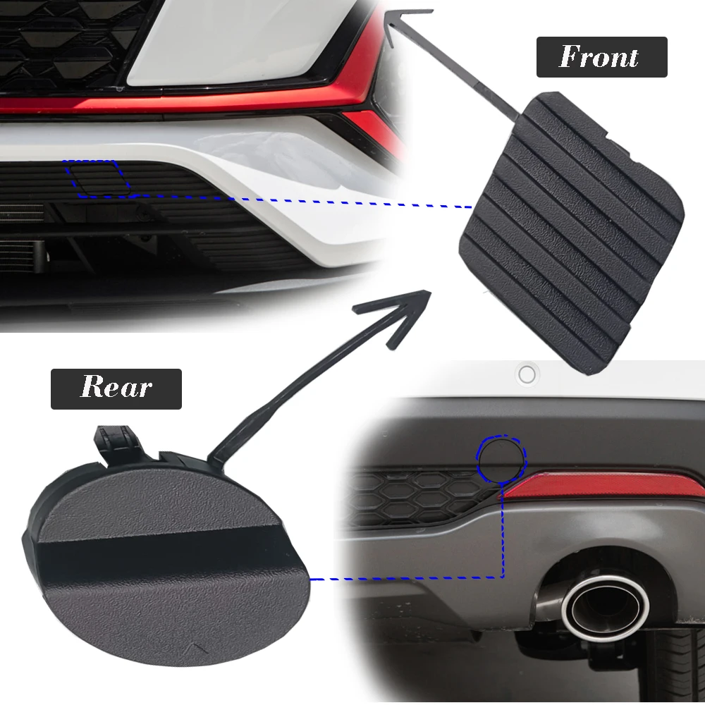 

Roavia Front /Rear Bumper Trailer Cover Tow Hook Bracket Bumper Tow Hook Cover Cap For Changan CS35 Plus 2021~2023