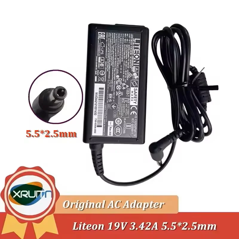 Original OEM For Intel NUC Laptop Power Supply Charger LITEON PA-1650-90 19V 3.42A 65W 5.5x2.5mm AC Adapter