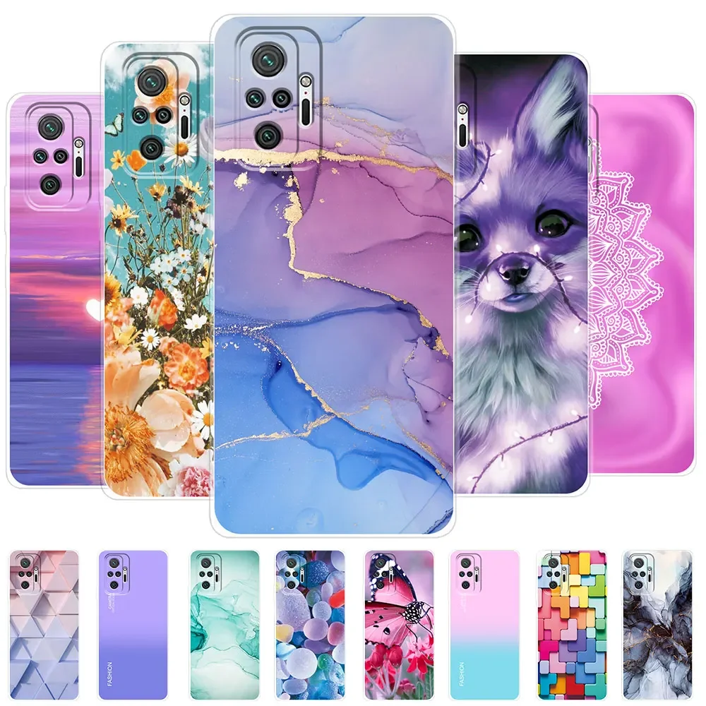 For Redmi Note10 Case Note 10s Back Cover Note 10 5G Case Clear Phone Funda Redmi 10 10C Soft Silicone Case For Redmi Note10 Pro