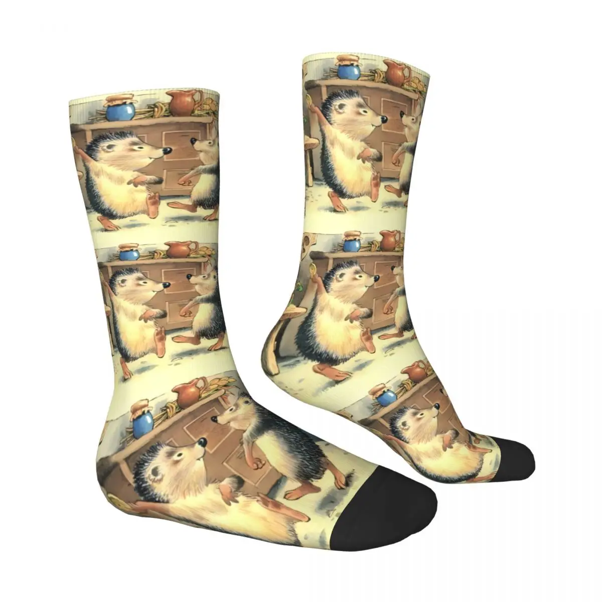 Hedgehog Sock Printed Man Polyester