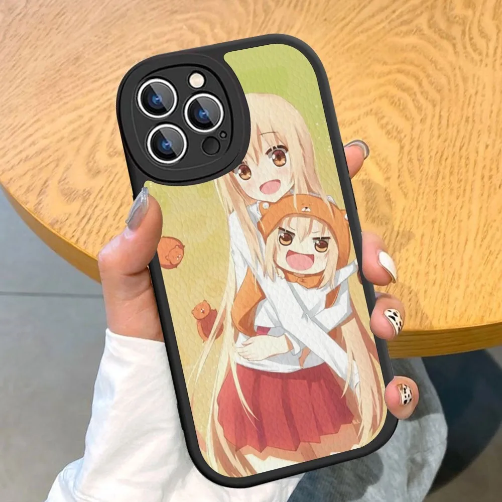 Etui na telefon Himouto Umaru-chan twarda skóra dla iPhone 14 13 12 Mini 11 14 Pro Max Xs X Xr 7 8 Plus 6s